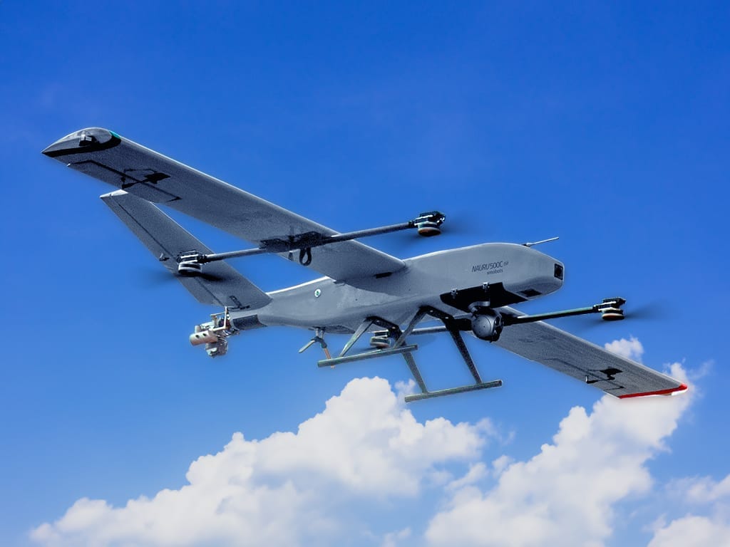 Drone de monitoramento e vigilância.