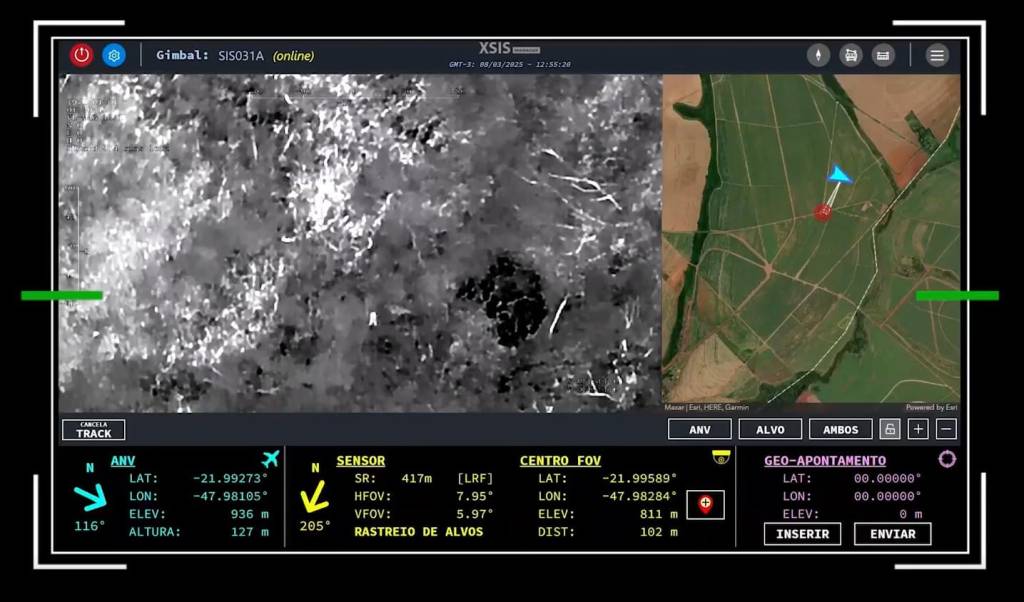 Imagem captada pelo drone Nauru 100D da Xmobots. 